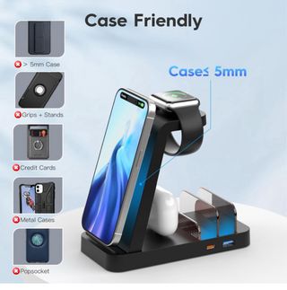 cargador inalmbrico 5 en 1