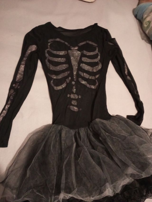 vendo disfraz de calavera de mujer talla s