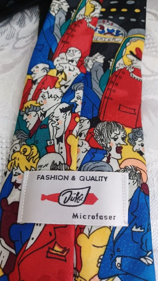 Rarissima cravatta Vintage "Broadway Play New York