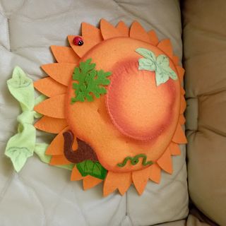 Vestito carnevale zucca bambina