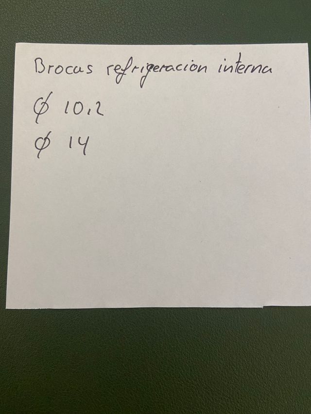 brocas refrigeración interna B-213