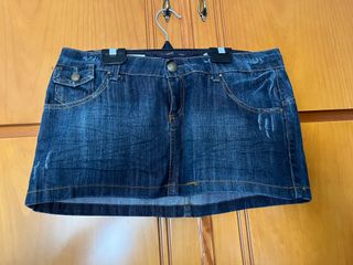 Minifalda Denim STRADIVARIUS - Talla M/38
