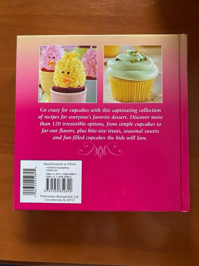 Recetario de Cupcakes en inglés