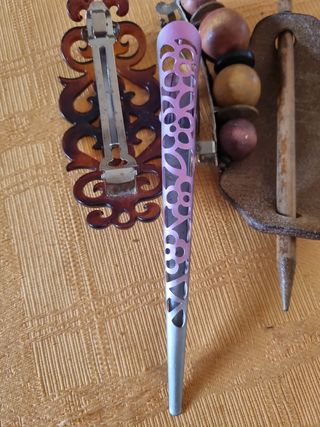 Set vintage,  5 fermagli per capelli, vero vintage