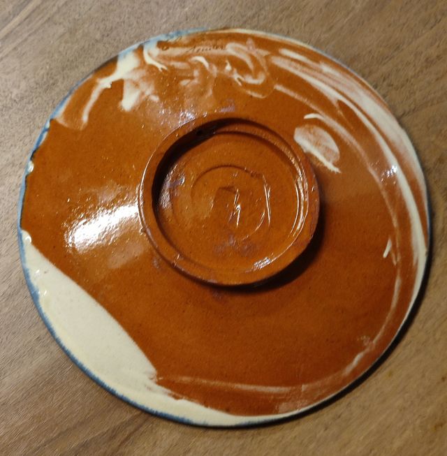 Piatto ceramica vintage firmato