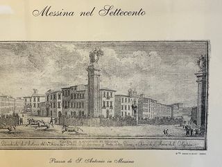 4 stampe con “Vedute di Messina”