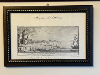 4 stampe con “Vedute di Messina”