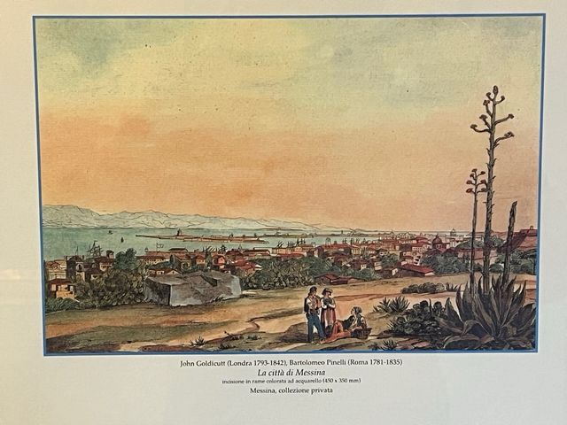 Stampa a colori con “Veduta di Messina”