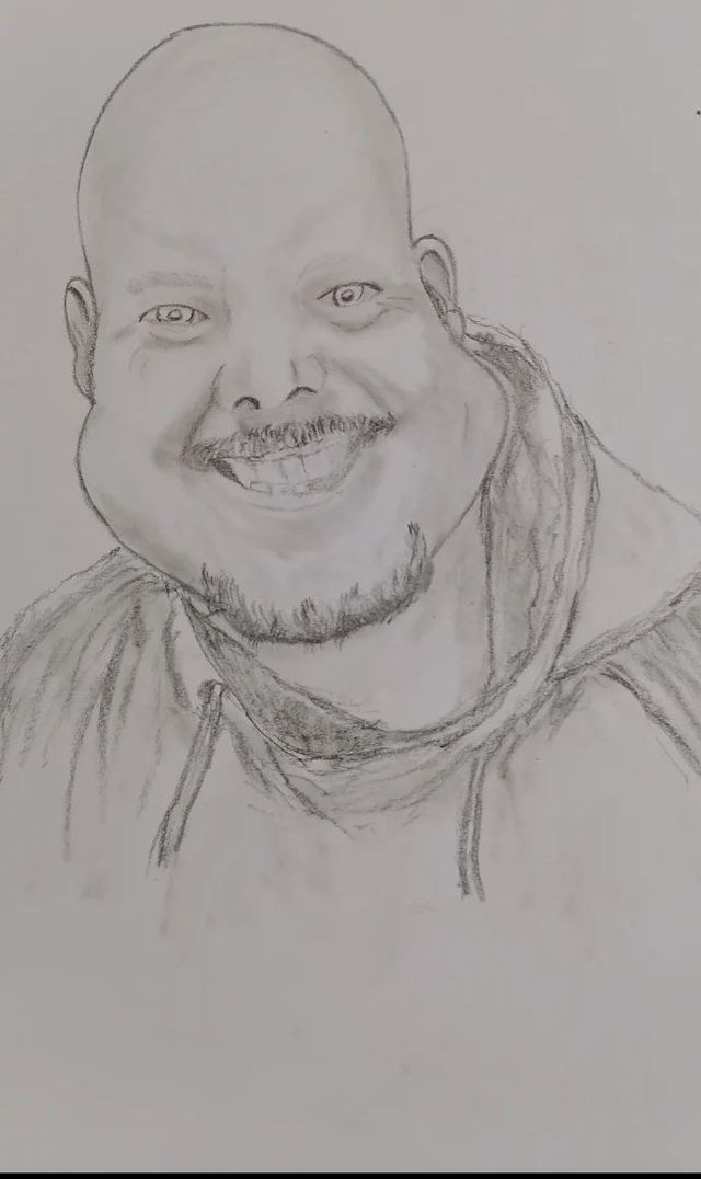 Retratos por fotografia lápis carvão