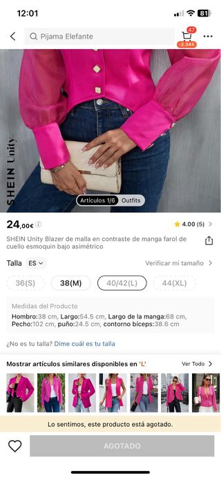 blazer de malla