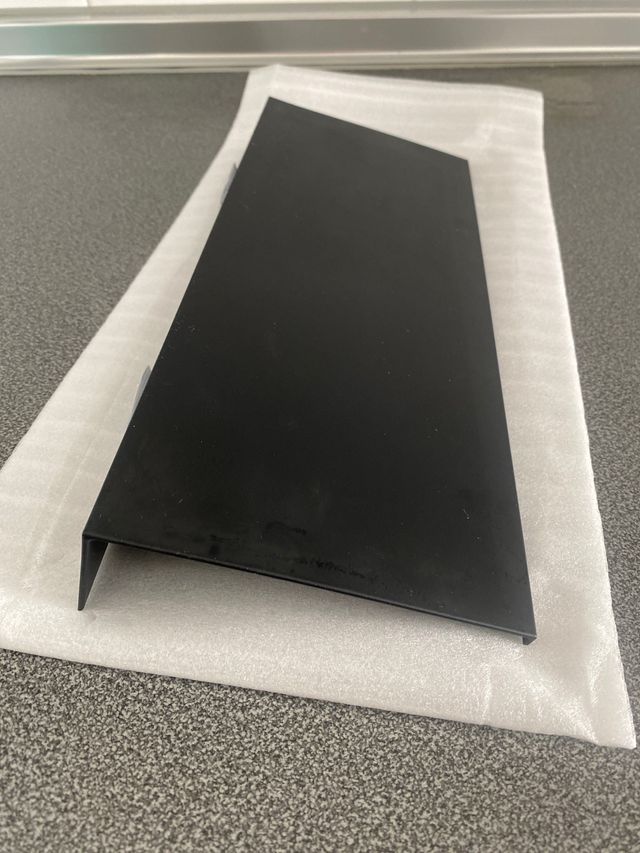 Bandeja repisa baño negra autoadesiva o perforable