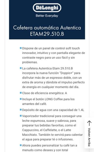 Cafetera DELONGHI ETAM29.510.B