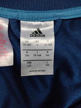 Adidas chaqueta chándal azul nuevo