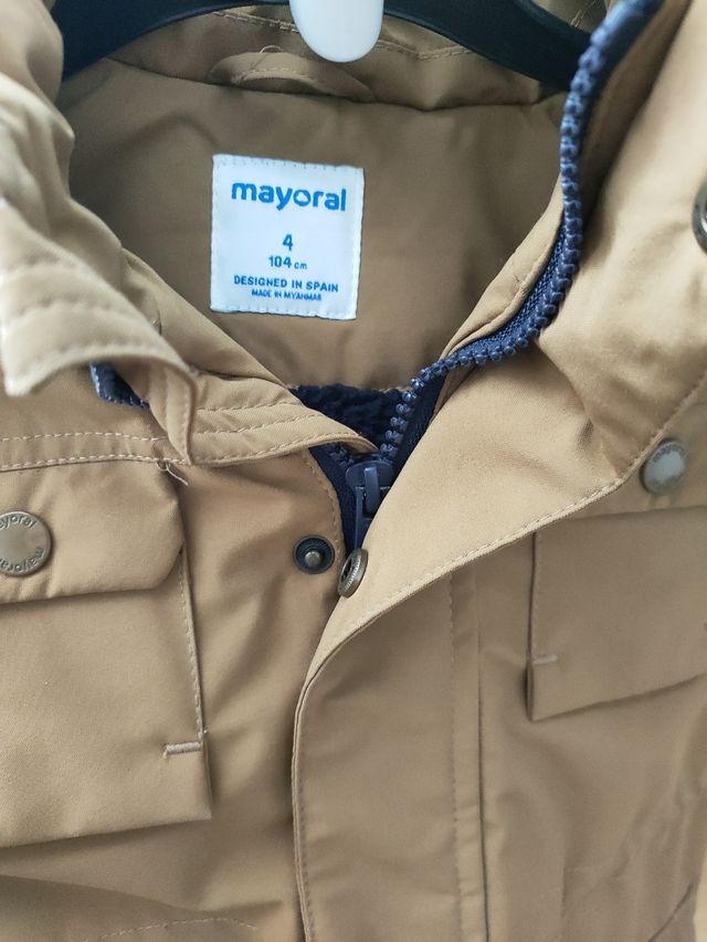 Abrigo niño mayoral