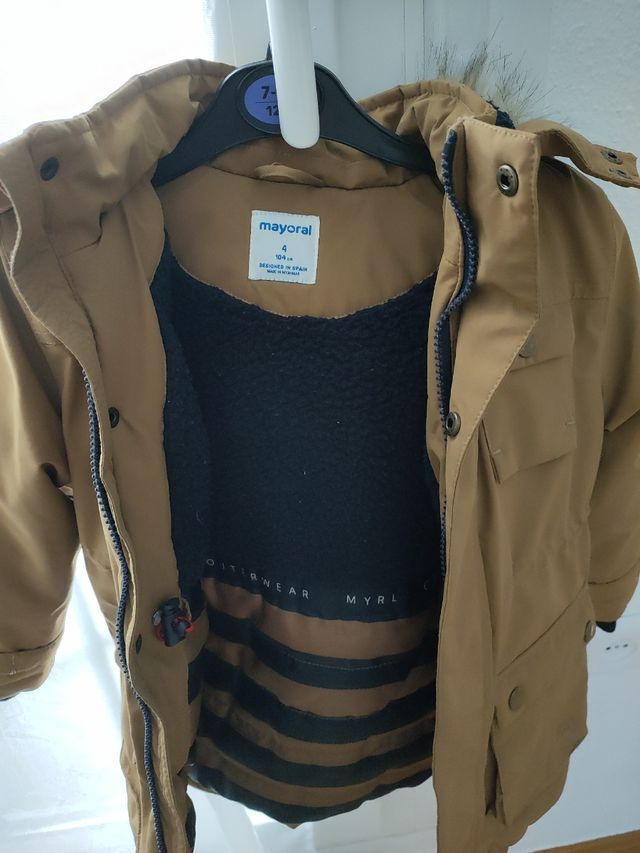 Abrigo niño mayoral