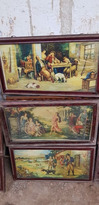 LOTE CUADROS ANTIGUOS