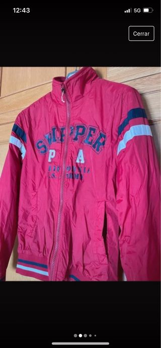 chaqueta roja hombre