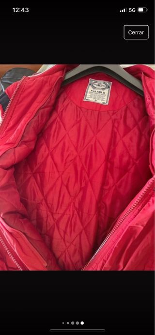 chaqueta roja hombre