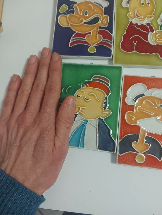 Piastrelline decorative ceramica Braccio di ferror