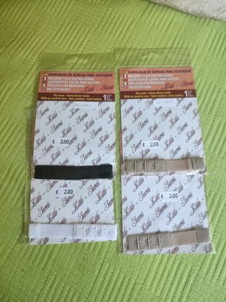 Lote 4 alargadores sujetador 1 corchete