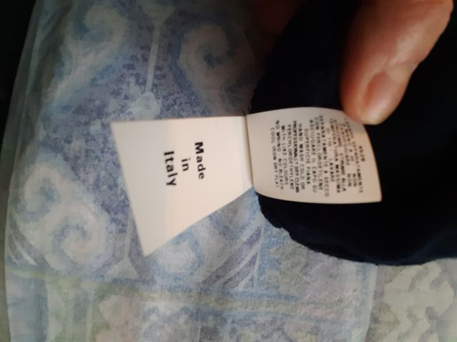 Abito blu in lana di Moschino