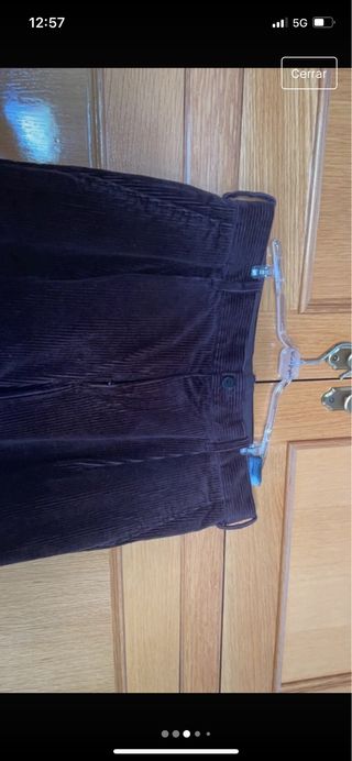 pantalon pana marron hombre
