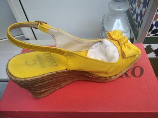 Zapatos mujer amarillos