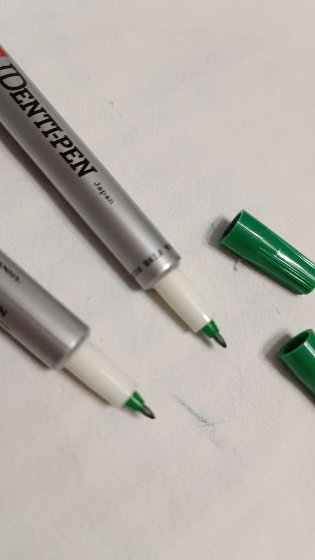 2 ROTULADORES SAKURA DOBLE PUNTA (VERDE)