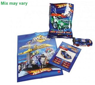 5 SOBRES MATTEL HOT WHEELS DIE-CAST VEHÍCULOS