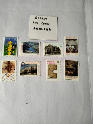Sellos Andorra año 2000