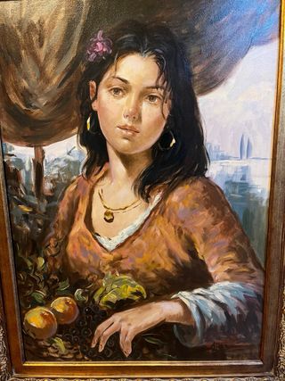 Quadro di A. Lopez, “la contadina”