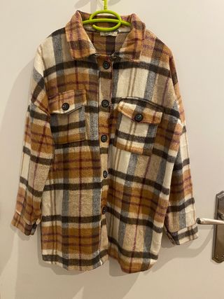 Sobrecamisa cuadros oversize