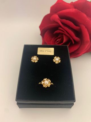 Conjunto comunión en Oro 18k