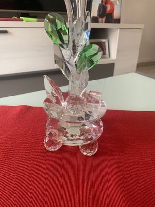 figura decoracion flor de murano swarovski