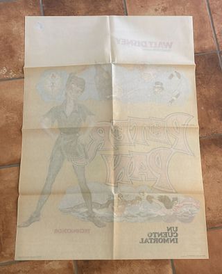PETER PAN POSTER ORIGINAL REPOSICIÓN 1977