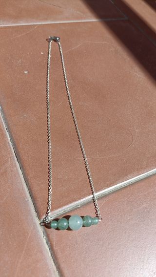 🌿Collana minimal avventurina verde🌿