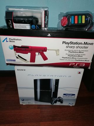 Lote Playstation 3 80gb +  mandos move