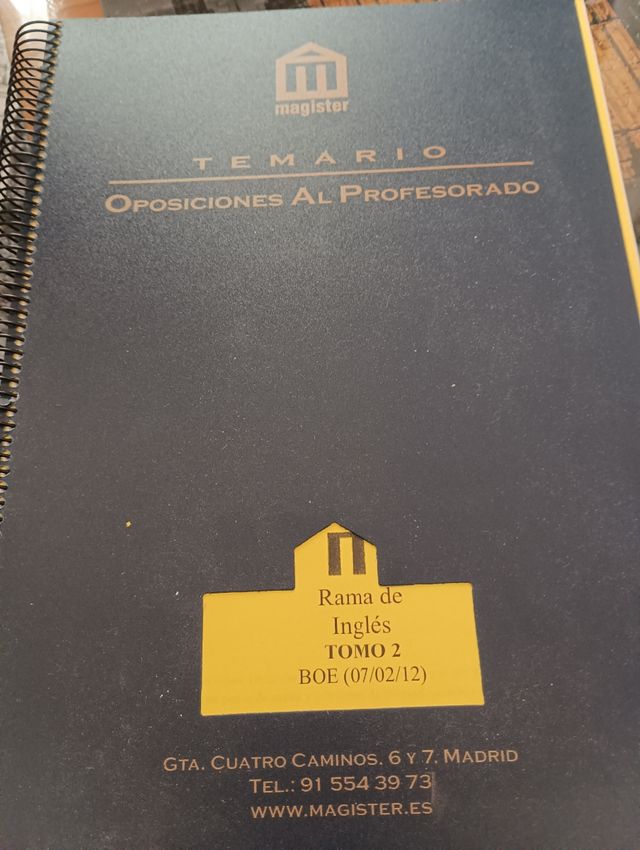 Material oposiciones secundaria inglés