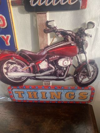 poster in metallo moto
