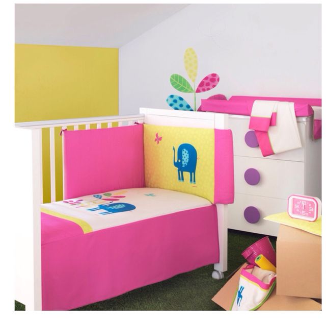 protector de cuna y colcha