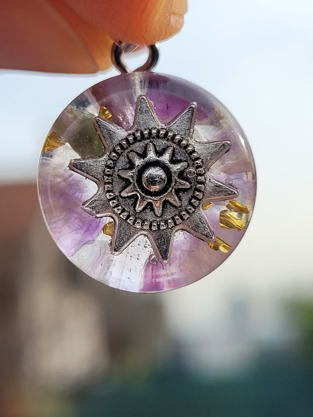 Ciondolo orgonico geometria sacra