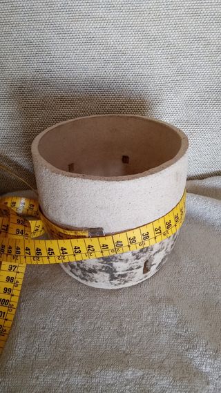 Maceta artesanal para orquídeas en gres