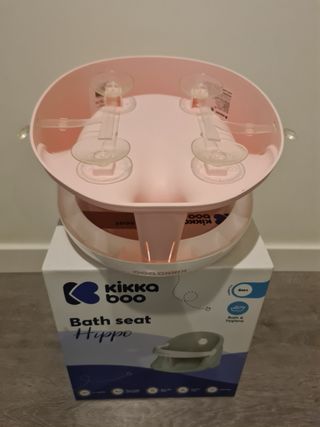 Asiento bañera bebé rosa