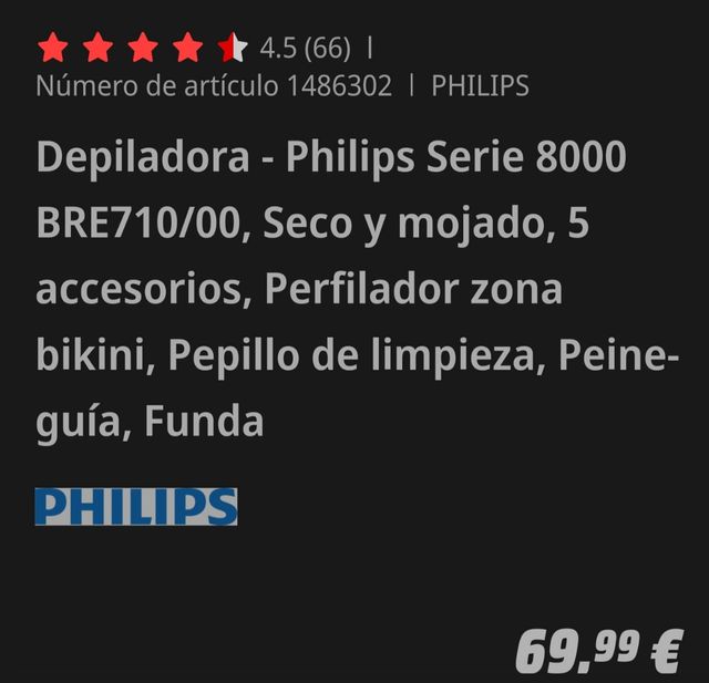 depiladora Philips 8000