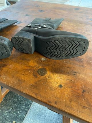 Botas piel moto