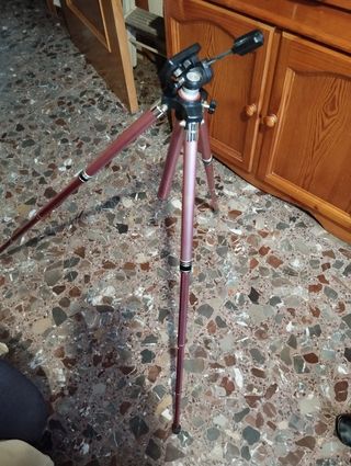 Trípode cámara foto.