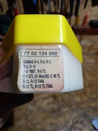 Juego Bombillas Renault antiguo