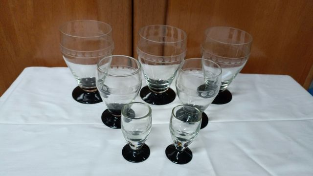 Juego de copas art deco 1930