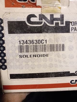 Solenoide para tractores case/new hollan