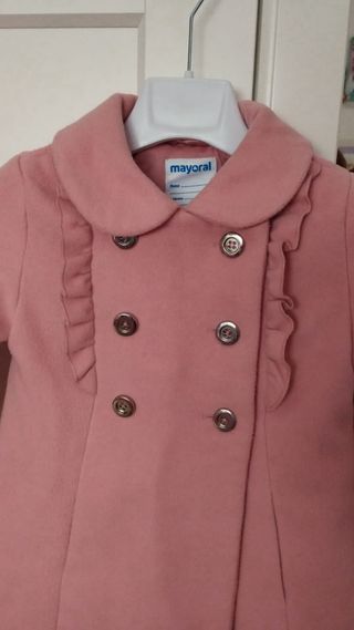 Abrigo niña 4 años rosa